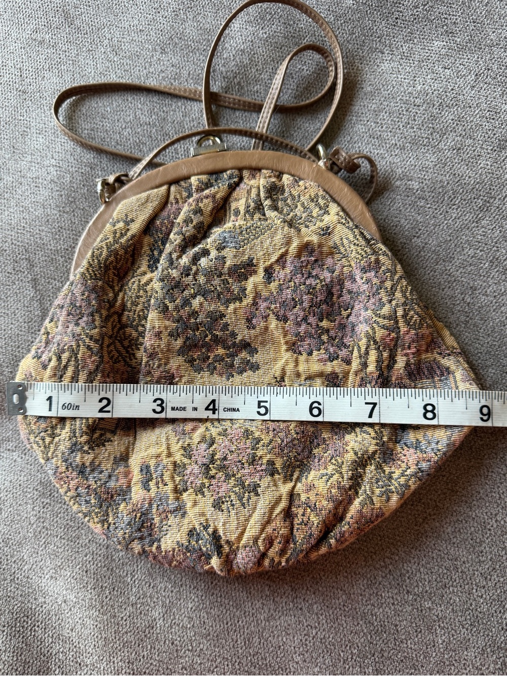VINTAGE Daffodil Tapestry Style Bag - Picture 3 of 9